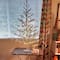 3ft. Pre-Lit Silver Tinsel Twig Artificial Christmas Tree, Warm White LED Lights